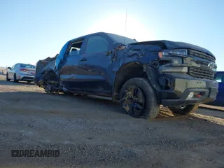 2021 Chevrolet Silverado 1500 LT Trail Boss with VIN 1GCPYFEDXMZ392928, listed as a IAAI auction lot 41340856 with 52,361 mi miles and . Bid and sale history available at DreamBid. Image 1.