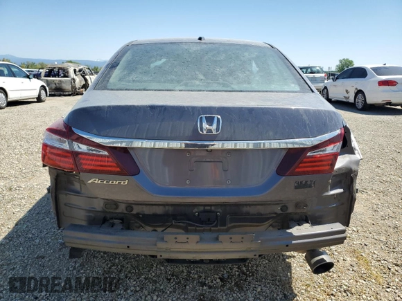 2016 Honda Accord EX with VIN 1HGCR2F70GA026414, listed as a Copart auction lot 52986765 with 70,770 mi miles and Salvage Title. Bid and sale history available at carsss.com. Image 6.