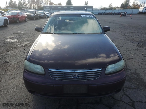 1998 Chevrolet Malibu LS with VIN 1G1NE52M5W6258534, listed as a Copart auction lot 81074124 with 0 mi miles and Clean Title. Bid and sale history available at carsss.com. Image 5.