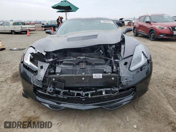 2017 Chevrolet Corvette 1LT with VIN 1G1YA2D7XH5101007, listed as a Copart auction lot 43644564 with 13,490 mi miles. Bid and sale history available at carsss.com. Image 5.
