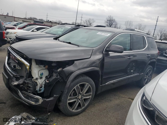 2017 GMC Acadia Denali with VIN 1GKKNXLS1HZ147357, listed as a Copart auction lot 51072555 with 103,564 mi miles and Salvage Title. Bid and sale history available at carsss.com. Image 1.
