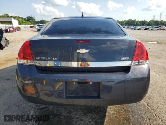 2009 Chevrolet Impala LS with VIN 2G1WB57K191151058, listed as a Copart auction lot 54712315 with 128,307 mi miles and Salvage Title. Bid and sale history available at DreamBid. Image 6.