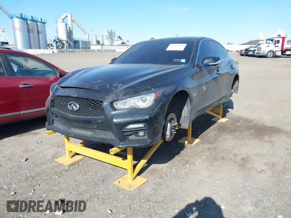 2015 Infiniti Q50 Premium with VIN JN1BV7AR6FM393586, listed as a IAAI auction lot 41683059 with 125,991 mi miles. Bid and sale history available at carsss.com. Image 17.