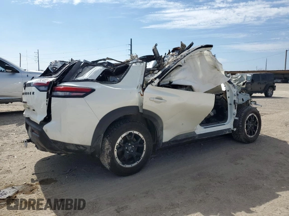 2023 Nissan Pathfinder Rock Creek with VIN 5N1DR3BD4PC263895, listed as a Copart auction lot 47092485 with Not provided miles and Non repairable. Bid and sale history available at DreamBid. Image 3.