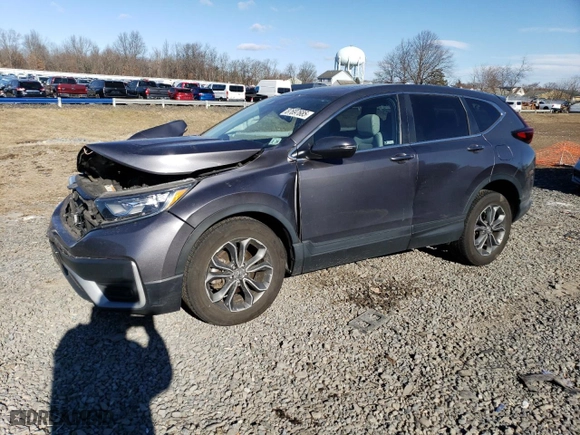 2021 Honda CR-V EX-L with VIN 2HKRW2H85MH629953, listed as a Copart auction lot 87697685 with 79,676 mi miles and Salvage Title. Bid and sale history available at carsss.com. Image 1.
