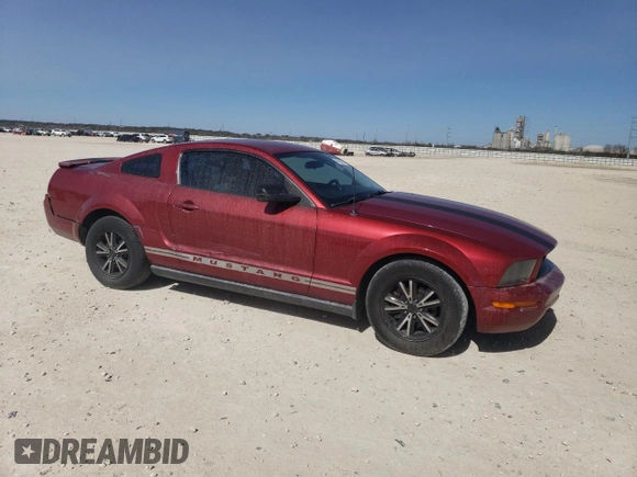 2007 Ford Mustang Deluxe with VIN 1ZVFT80N875310371, listed as a Copart auction lot 46859605 with 163,219 mi miles and Salvage Title. Bid and sale history available at carsss.com. Image 4.