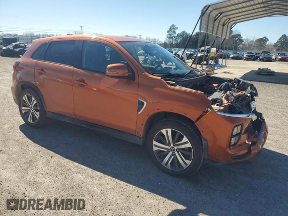 2020 Mitsubishi Outlander Sport SE 2.0 with VIN JA4AP4AU5LU004626, listed as a Copart auction lot 45563385 with 52,129 mi miles and Salvage Title. Bid and sale history available at carsss.com. Image 4.