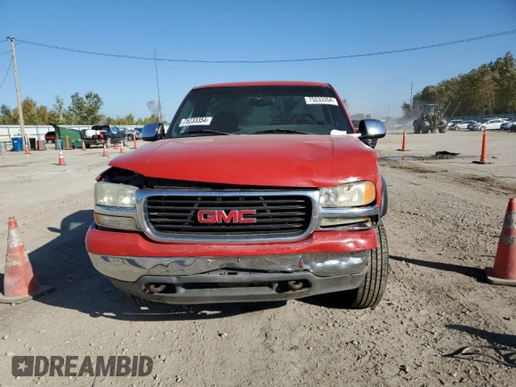 2002 GMC Sierra 1500 with VIN 1GDGC24U52Z252576, listed as a Copart auction lot 75233354 with Not Provided miles and Salvage Title. Bid and sale history available at DreamBid. Image 5.