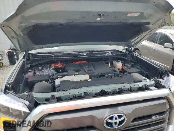 2024 Toyota Tundra Limited Hybrid with VIN 5TFJC5DB5RX048635, listed as a Copart auction lot 79384414 with 17,713 mi miles and Salvage title. Bid and sale history available at DreamBid. Image 11.