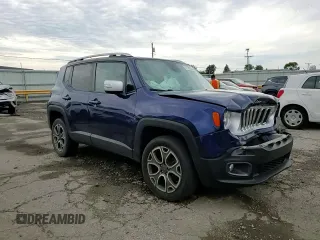 2017 Jeep Renegade Limited with VIN ZACCJBDBXHPE88574, listed as a Copart auction lot 61728625 with 106,116 mi miles and Salvage title. Bid and sale history available at DreamBid. Image 14.
