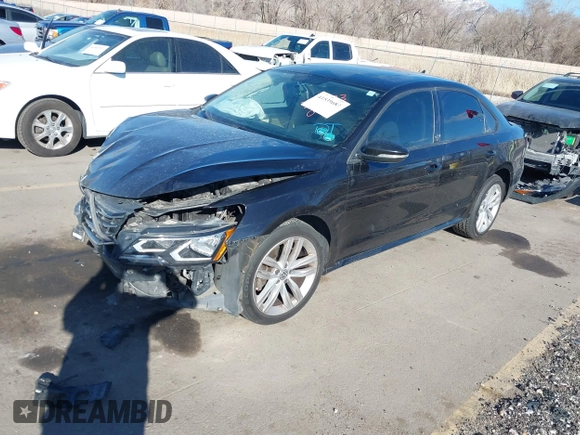 2019 Volkswagen Passat 2.0T Wolfsburg Edition with VIN 1VWLA7A32KC012841, listed as a IAAI auction lot 41539683 with 75,897 mi miles. Bid and sale history available at carsss.com. Image 17.