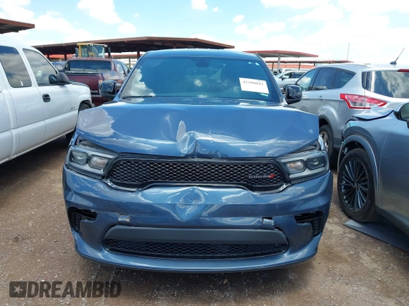2021 Dodge Durango SXT Plus with VIN 1C4RDHAG6MC846496, listed as a IAAI auction lot 42398043 with 56,128 mi miles and . Bid and sale history available at DreamBid. Image 6.