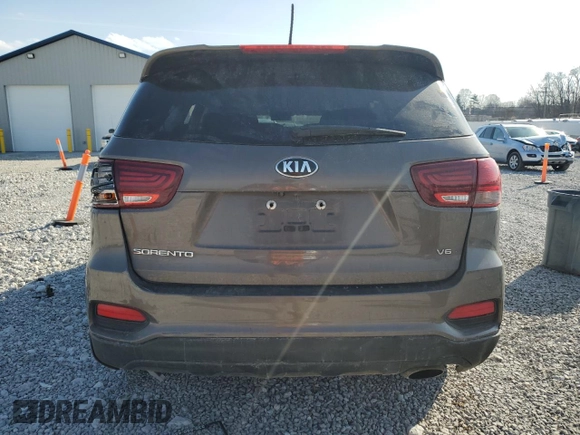 2020 Kia Sorento LX V6 with VIN 5XYPGDA53LG613403, listed as a Copart auction lot 48619245 with 0 mi miles and Salvage Title. Bid and sale history available at carsss.com. Image 6.