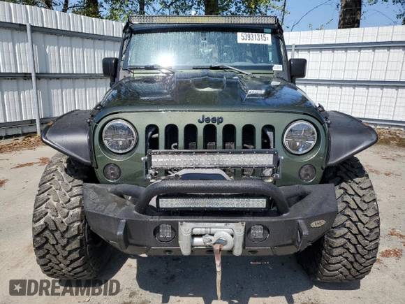 2008 Jeep Wrangler Unlimited Rubicon with VIN 1J4GA69148L591013, listed as a Copart auction lot 53931315 with 164,396 mi miles and Clean title. Bid and sale history available at DreamBid. Image 5.