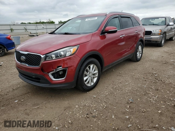 2017 Kia Sorento LX with VIN 5XYPG4A35HG255050, listed as a Copart auction lot 55180555 with Not Provided miles and Clean Title. Bid and sale history available at carsss.com. Image 1.