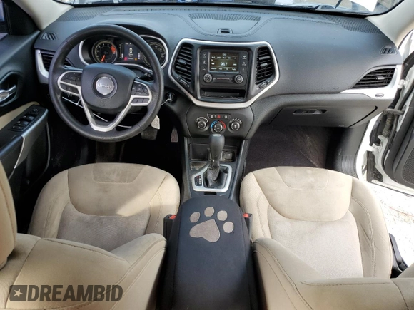 2018 Jeep Cherokee Latitude with VIN 1C4PJLCX3JD519320, listed as a Copart auction lot 79843294 with 91,342 mi miles and Salvage Title. Bid and sale history available at DreamBid. Image 8.
