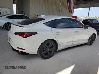 2024 Acura Integra Technology with VIN 19UDE4H62RA009214, listed as a Copart auction lot 52112185 with 21,728 mi miles and Salvage title. Bid and sale history available at DreamBid. Image 3.