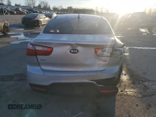2015 Kia Rio LX with VIN KNADM4A30F6484857, listed as a Copart auction lot 46758725 with 131,930 mi miles and Salvage Title. Bid and sale history available at carsss.com. Image 6.