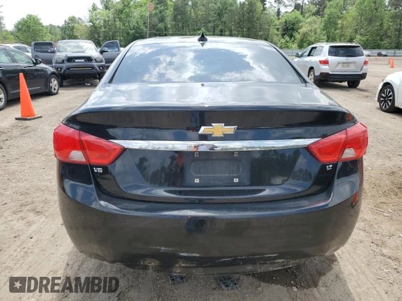 2017 Chevrolet Impala LT with VIN 2G1105S37H9154871, listed as a Copart auction lot 51824015 with 186,105 mi miles and Salvage Title. Bid and sale history available at DreamBid. Image 6.