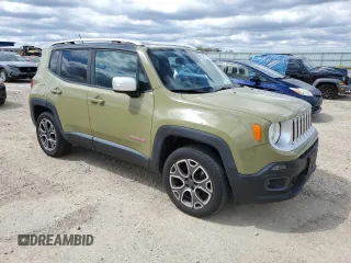 2015 Jeep Renegade Limited with VIN ZACCJBDT0FPB62974, listed as a Copart auction lot 54979735 with 104,023 mi miles and Non Repairable. Bid and sale history available at DreamBid. Image 4.