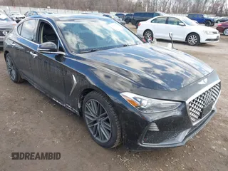 2019 Genesis G70 2.0T Advanced with VIN KMTG44LA4KU018125, listed as a IAAI auction lot 41431676 with 67,502 mi miles. Bid and sale history available at carsss.com. Image 1.