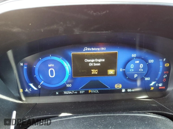 2020 Ford Escape SE Sport Hybrid with VIN 1FMCU0BZ6LUC54396, listed as a Copart auction lot 56566285 with 70,254 mi miles and Salvage title. Bid and sale history available at DreamBid. Image 9.