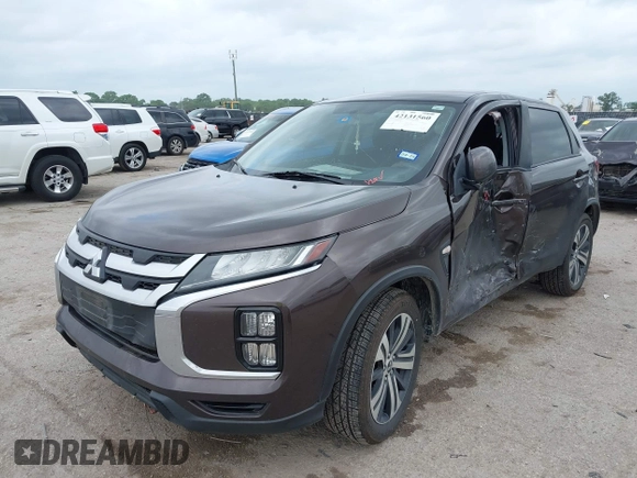 2020 Mitsubishi Outlander ES with VIN JA4AP3AU6LU015905, listed as a IAAI auction lot 42131560 with 97,732 mi miles and . Bid and sale history available at DreamBid. Image 2.