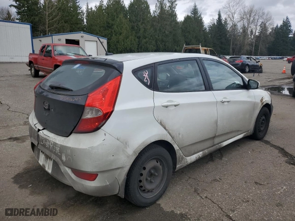 2013 Hyundai Accent GL with VIN KMHCT5AEXDU108535, listed as a Copart auction lot 48923565 with 176,246 mi miles and Salvage Title. Bid and sale history available at carsss.com. Image 3.