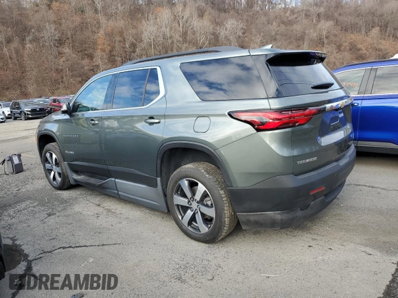 2022 Chevrolet Traverse LT Leather with VIN 1GNERHKW9NJ105351, listed as a Copart auction lot 83331064 with 25,013 mi miles and Salvage Title. Bid and sale history available at carsss.com. Image 2.