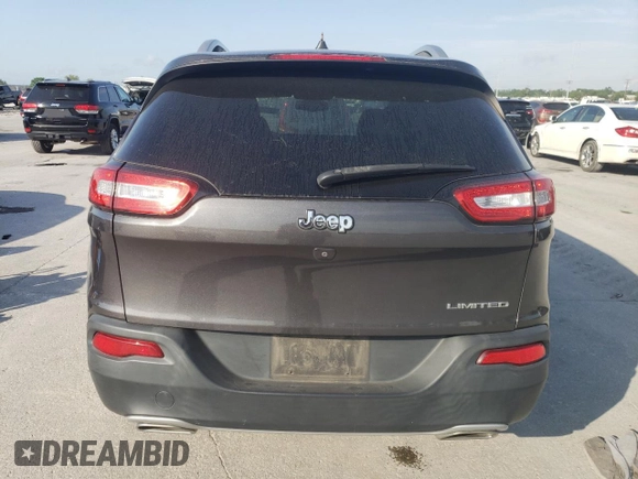 2016 Jeep Cherokee Limited with VIN 1C4PJLDS3GW320252, listed as a Copart auction lot 53717275 with 56,793 mi miles and Salvage title. Bid and sale history available at DreamBid. Image 6.