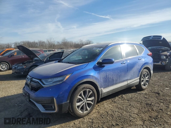 2021 Honda CR-V Touring z VIN 7FARW2H92ME013946, wystawiony jako Copart lot #83530704 z przebiegiem 53 479 mil mil oraz Szkoda całkowita • Salvage title. Historia ofert i sprzedaży dostępna na DreamBid. Obrazek 1.