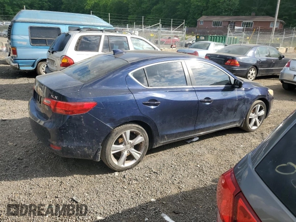 2013 Acura ILX Premium Pkg with VIN 19VDE1F55DE010749, listed as a Copart auction lot 55401485 with 162,966 mi miles and Salvage Title. Bid and sale history available at carsss.com. Image 3.