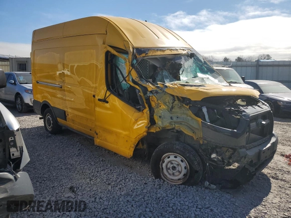 2021 Ford Transit Cargo with VIN 1FTBR1X8XMKA35445, listed as a Copart auction lot 46177815 with Not Provided miles and Salvage Title. Bid and sale history available at DreamBid. Image 4.
