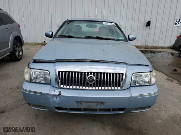 2010 Mercury Grand Marquis LS with VIN 2MEBM7FV1AX602156, listed as a Copart auction lot 71723204 with 0 mi miles and Salvage Title. Bid and sale history available at carsss.com. Image 5.