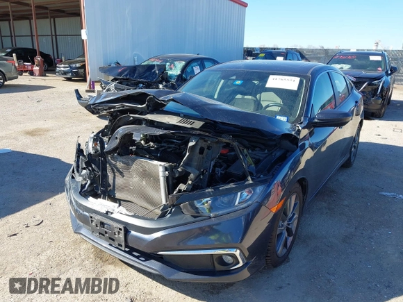 2019 Honda Civic Sedan EX with VIN JHMFC1F31KX005256, listed as a IAAI auction lot 41765551 with 80,897 mi miles. Bid and sale history available at carsss.com. Image 6.