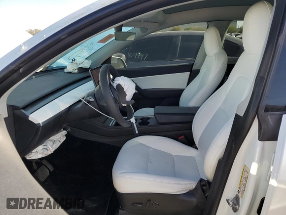 2021 Tesla Model Y Long Range with VIN 5YJYGDEE8MF271938, listed as a Copart auction lot 50961485 with 46,173 mi miles and Salvage Title. Bid and sale history available at DreamBid. Image 7.