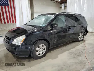 2010 Kia Sedona LX with VIN KNDMG4C3XA6355279, listed as a Copart auction lot 74080134 with 157,006 mi miles and Salvage Title. Bid and sale history available at carsss.com. Image 1.