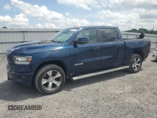 2024 Ram 1500 Laramie with VIN 1C6SRFJT8RN136443, listed as a Copart auction lot 63637175 with 22,589 mi miles and Salvage title. Bid and sale history available at DreamBid. Image 1.
