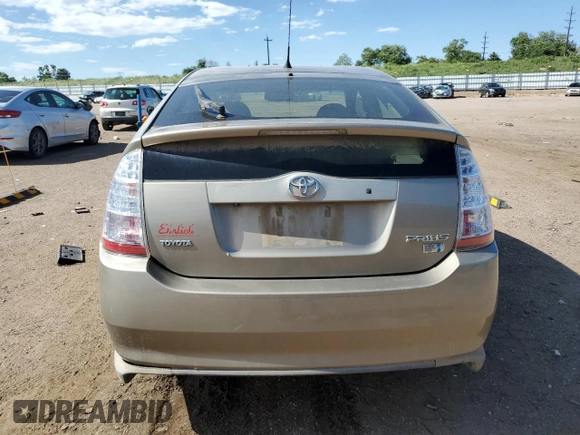 2008 Toyota Prius with VIN JTDKB20U587745606, listed as a Copart auction lot 61840525 with Not provided miles and Clean title. Bid and sale history available at DreamBid. Image 6.