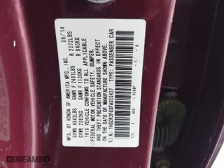 2015 Honda Accord Sedan EX-L with VIN 1HGCR3F8XFA005437, listed as a IAAI auction lot 40675230 with 136,715 mi miles. Bid and sale history available at carsss.com. Image 9.