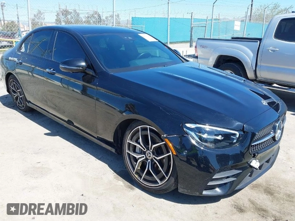 2022 Mercedes-Benz E-Class E 350 with VIN W1KZF8DB6NB056672, listed as a IAAI auction lot 41838136 with 38,517 mi miles. Bid and sale history available at carsss.com. Image 1.