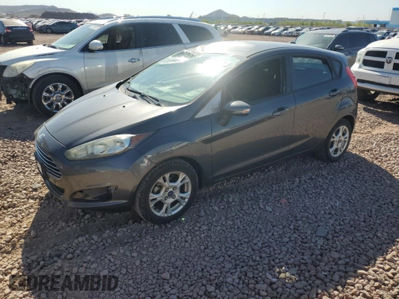 2015 Ford Fiesta SE with VIN 3FADP4EJ8FM221475, listed as a Copart auction lot 52404805 with 115,642 mi miles and Salvage Title. Bid and sale history available at carsss.com. Image 1.
