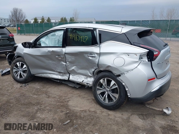 2022 Nissan Murano S z VIN 5N1AZ2AS6NC121316, wystawiony jako IAAI lot #41910427 z przebiegiem 50 212 mil mil oraz . Historia ofert i sprzedaży dostępna na DreamBid. Obrazek 3.