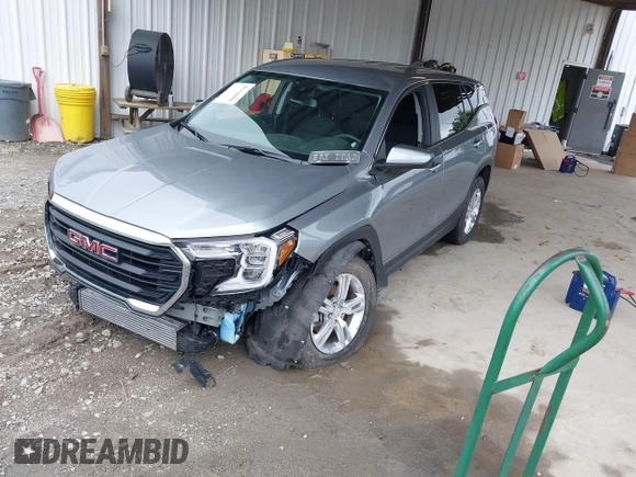 2024 GMC Terrain SLE with VIN 3GKALTEG7RL346411, listed as a IAAI auction lot 42338008 with 18,281 mi miles and . Bid and sale history available at DreamBid. Image 2.