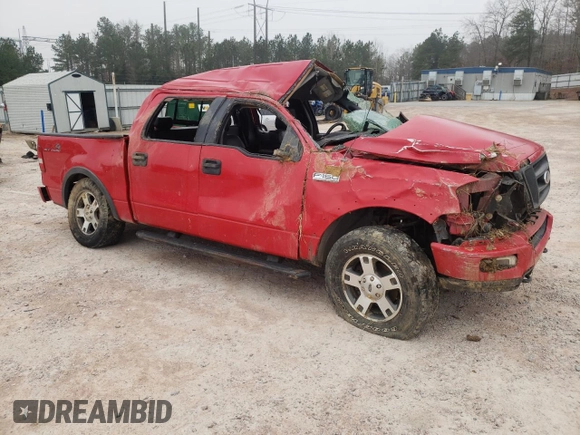2005 Ford F-150 XLT with VIN 1FTPW14545KD00936, listed as a Copart auction lot 48127085 with 239,043 mi miles and Salvage Title. Bid and sale history available at carsss.com. Image 4.