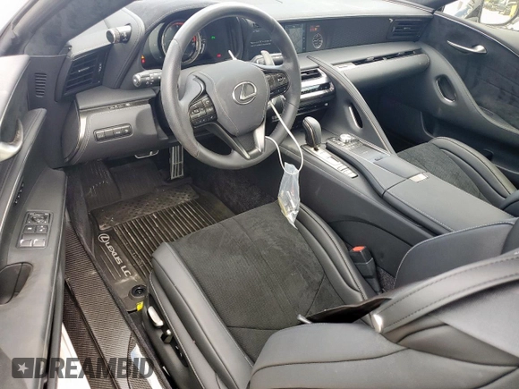 2023 Lexus LC 500h с VIN JTHBP5AY2PA107804, выставлен на аукционе Copart как лот 58967395 с пробегом 4 772 миль миль и Списание • Salvage title. История ставок и продаж доступна на DreamBid. Изображение 8.