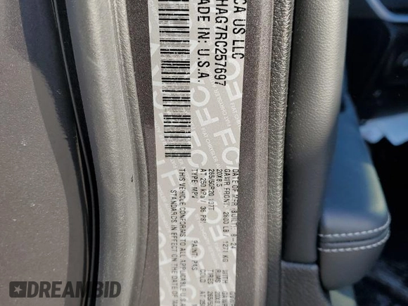 2024 Jeep Grand Cherokee Altitude with VIN 1C4RJHAG7RC257697, listed as a Copart auction lot 89375045 with 1,792 mi miles and Salvage title. Bid and sale history available at DreamBid. Image 16.