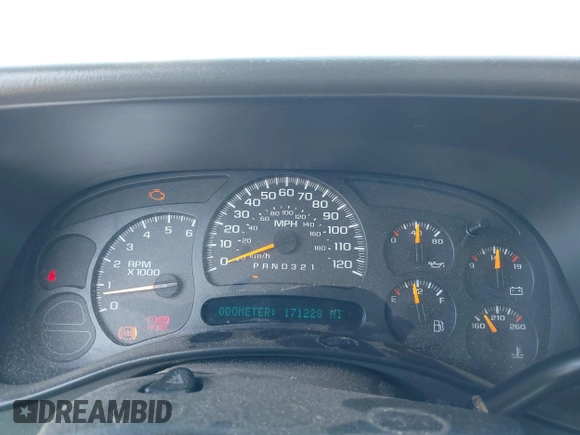 2005 Chevrolet Silverado 1500 LS with VIN 1GCEC19Z45Z212469, listed as a IAAI auction lot 42471142 with 171,228 mi miles and . Bid and sale history available at DreamBid. Image 7.