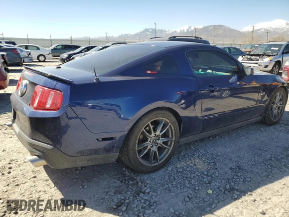 2011 Ford Mustang GT with VIN 1ZVBP8CF4B5134029, listed as a Copart auction lot 49787235 with Not Provided miles and Salvage Title. Bid and sale history available at carsss.com. Image 3.