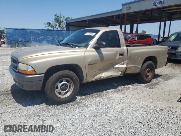 2002 Dodge Dakota with VIN 1B7FL16X62S519749, listed as a Copart auction lot 52776145 with 158,601 mi miles and Salvage Title. Bid and sale history available at carsss.com. Image 1.